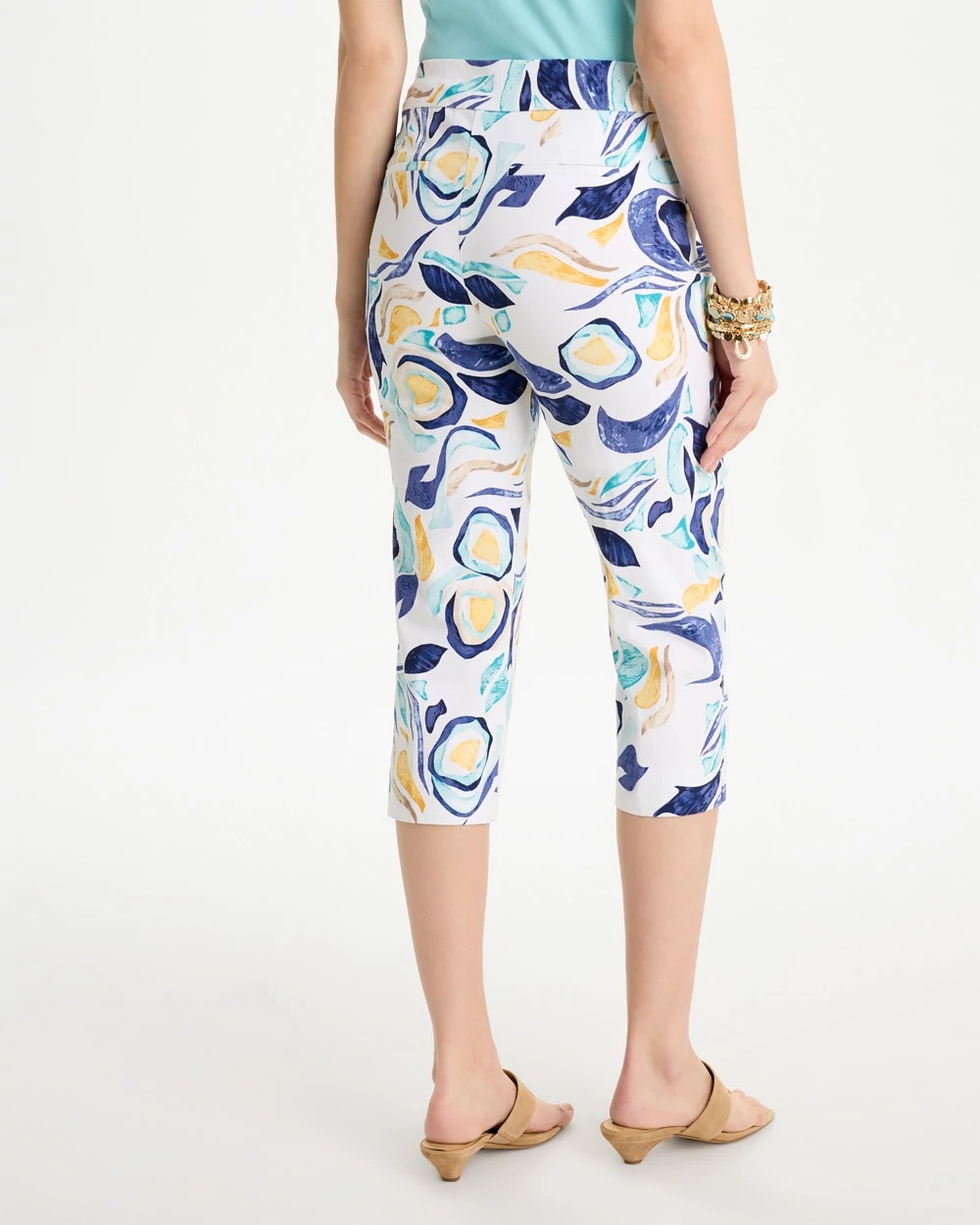 Brigitte™ Slim Handpainted Pull-On Capri - US 0040